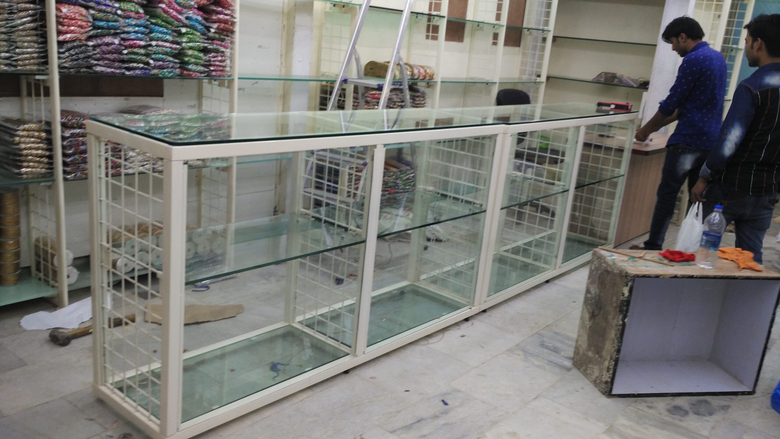 glass casing display